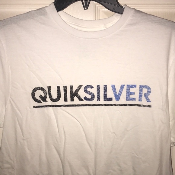 New Quiksilver Opposites Attract s/s Tee M White - Picture 4 of 5